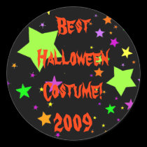 Le meilleur costume de Halloween ! 2009 autocollants
