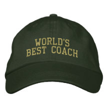 Le meilleur entraîneur du monde casquette de baseball