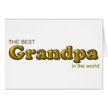 Le meilleur grand-papa au monde carte de vœux