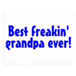 Le meilleur grand-papa de Freakin jamais (bleu) Carte Postale