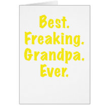 Le meilleur grand-papa Freaking jamais Cartes