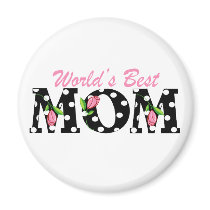 Le meilleur noir de la maman du monde avec les tul magnets