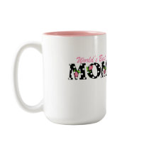 Le meilleur noir de la maman du monde avec les tul tasses