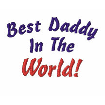 Le meilleur papa dans, monde ! - T-shirt brodé
