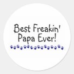 Le meilleur papa de Freakin jamais Adhésifs Ronds