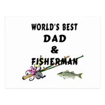 Le meilleur papa de pêche des mondes cartes postales