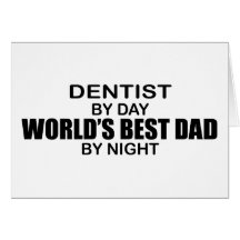 Le meilleur papa du monde - dentiste carte de vœux