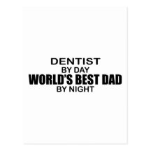 Le meilleur papa du monde - dentiste cartes postales