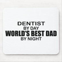 Le meilleur papa du monde - dentiste tapis de souris