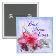 Le meilleur Pin de maman jamais Pin's Avec Agrafe