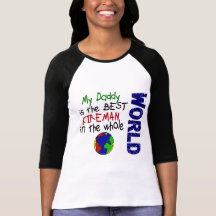 Le meilleur pompier en monde 2 (papa) t-shirt