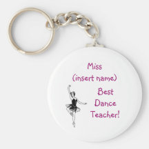 Le meilleur professeur de danse ! - keychain porte-clés