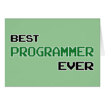 Le meilleur programmeur jamais cartes de vœux