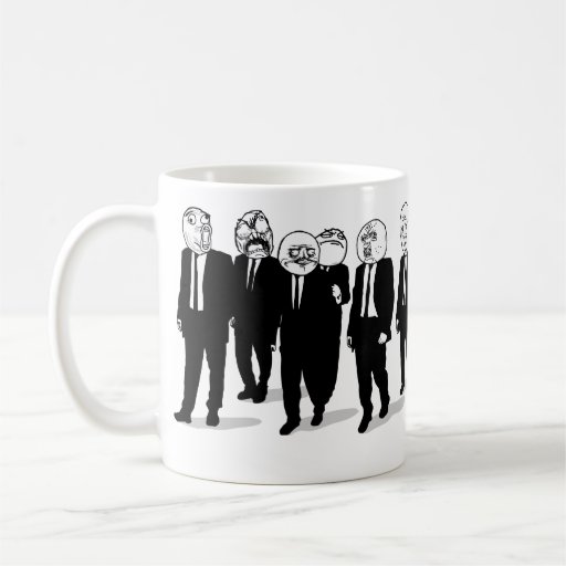 le meme comique de rage fait face à la tasse envel