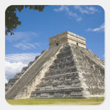 Le Mexique, Quintana Roo, près de Cancun, Chichen  Autocollant Carré