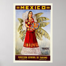 Le Mexique Tehuantepec Affiche