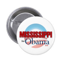 Le MISSISSIPPI pour Obama badges publicitaires