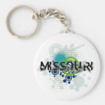 Le Missouri tramé grunge moderne Keychain Porte-clé