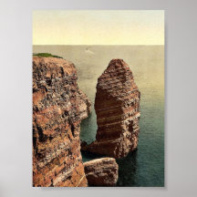 Le "moine" d'en haut, Helgoland, Allemagne magnifi Posters