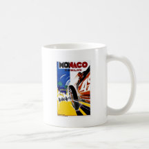 Le Monaco 1931 Grand prix - affiche vintage de cou Mugs À Café