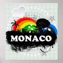 Le Monaco fruité mignon Posters