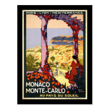 Le Monaco Monte Carlo Carte Postale
