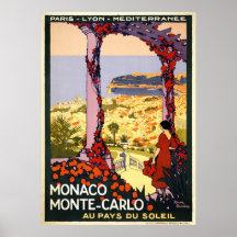 Le Monaco Monte Carlo Affiche