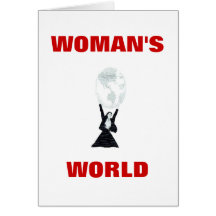 LE MONDE DE LA FEMME CARTE DE VŒUX