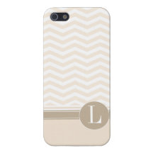 Le monogramme chic | de Chevron rougissent Étuis iPhone 5