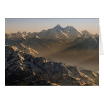 Le mont Everest, montagnes de l'Himalaya, Asie Cartes De Vœux