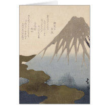 Le mont Fuji sous la neige Cartes De Vœux