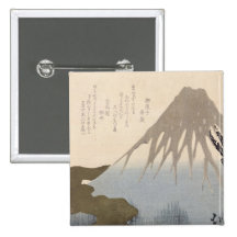Le mont Fuji sous la neige Pin's Avec Agrafe