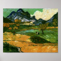 Le Mont Gaussier, Vincent van Gogh Posters