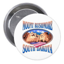 Le mont Rushmore Badges Avec Agrafe