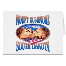 Le mont Rushmore Carte De Vœux
