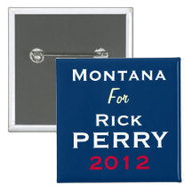 Le MONTANA pour le bouton de campagne de Rick Perr Badge Avec Épingle