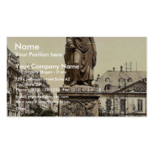 Le monument de Goethe, Frankfort sur la canalisati Carte De Visite