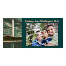 Le monument de Washington Photocard Carte Avec Photo