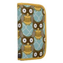 Le motif de zigzag maure de hibou mignon choisisse agenda