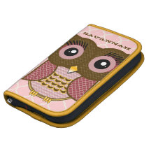 Le motif de zigzag maure de hibou rose choisissent agenda