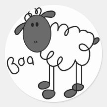 Le mouton indique des T-shirts et des cadeaux de b Autocollants