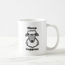 Le mouton se produit tasse
