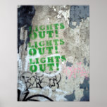 Le mur de Berlin 'S'allume ! ' Affiche