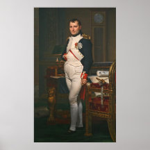 Le napoléon d'empereur dans son étude chez le Tuil Affiche