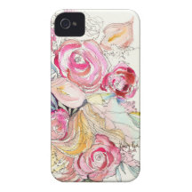 Le néon fleurit coque iphone étuis iPhone 4