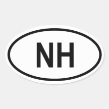 Le New Hampshire "NH " Autocollants