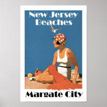 Le New Jersey échoue la ville de Margate de ~ Affiches
