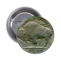Le nickel de "Buffalo" des 1936 USA coupe la queue Pin's
