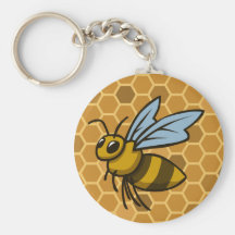 Le nid d'abeilles gaffent l'abeille porte-clefs