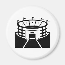 Le noir folâtre le stade aimants pour réfrigérateur